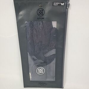 NEW GFore Women's Navy Leather Golf Glove Right Hand Size M